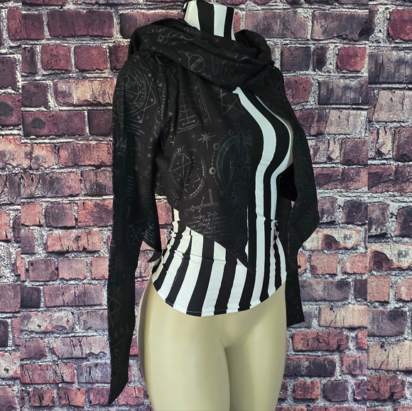 Killstar Unholy Sabbath Cropped Hoodie - Picture 2 of 13